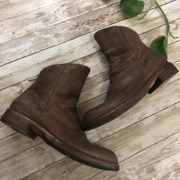 Officine Creative Metallic Leather Ankle Bootie - Picture 3 of 9